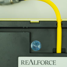 Load image into Gallery viewer, Black and Yellow Unreal Realforce R2 TKL